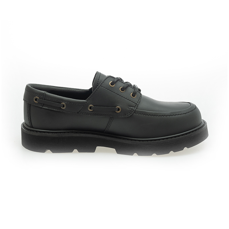 Shop G.T Hawkins Brent Boat Sneakers Schwarz Minimalistisch G160202003