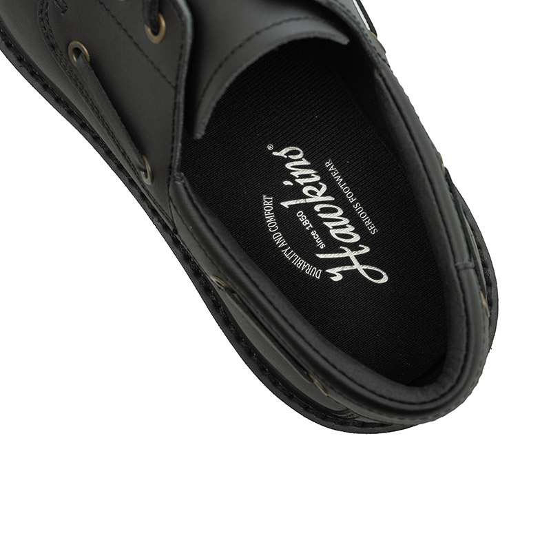 Details for G.T Hawkins Brent Boat Sneakers Schwarz Minimalistisch G160202003