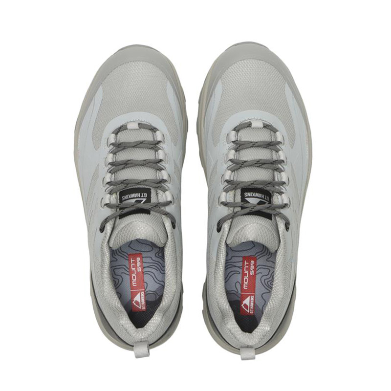 Sizing G.T Hawkins Mount 599 Low 2 Sneakers Kelabu Permukaan Licin G150203012