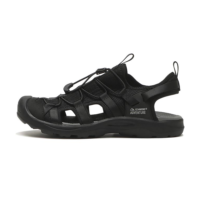 G.T Hawkins Toe Guard Fastlace Safety Shoes Plain Black Noodles G160401001