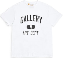 Gallery Dept. Letter Print Casual Crewneck T-Shirt White AD-1030-WHTE Gallery Dept. Letter Print Casual Crewneck T-Shirt White AD-1030-WHTE
