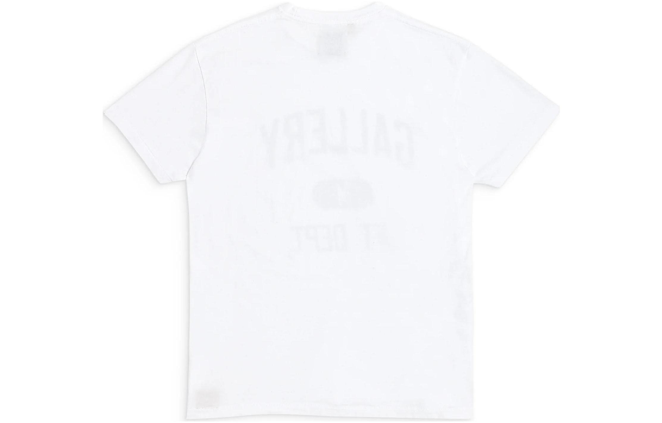 Lookbook Gallery Dept. Kemeja-T Crewneck Kasual Cetakan Huruf Putih AD-1030-WHTE