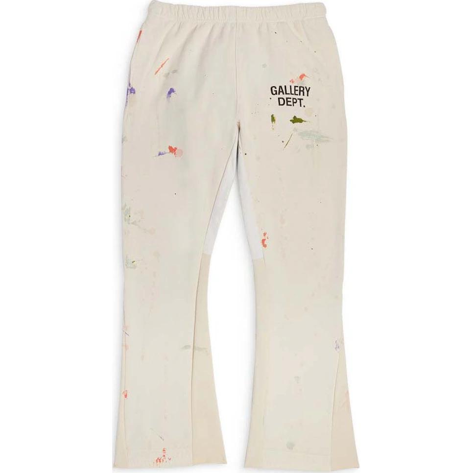 Gallery Dept.  White Relaxed Straight Letter Print Casual Pants DL-F-2130P-WHTE