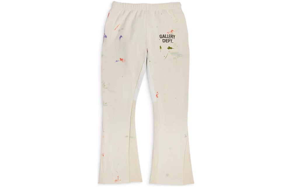 Order Gallery Dept. Seluar Putih Santai Straight dengan Cetakan Huruf Kasual DL-F-2130P-WHTE