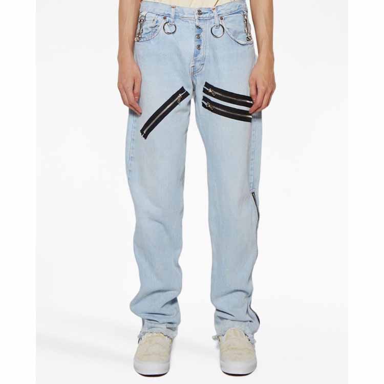 Details for Gallery Dept. Seluar Jeans Lurus Rantai Biru 5001WW80INDI