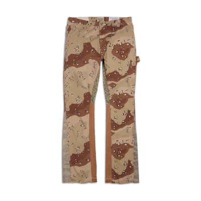 Gallery Dept. Chocolate Chip LA Flare Camo Cargo Jeans SS22 Men Chocolate Color. GD-SS22-073