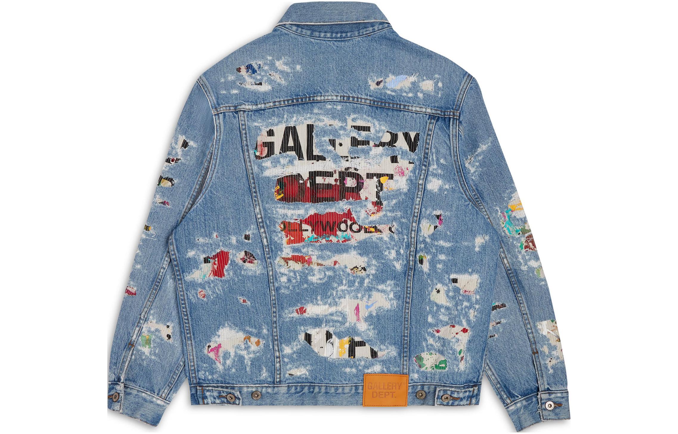 Lookbook Jaket Denim Biru Retro Unisex Gallery Dept. Distressed Style. EAJ-20013-DENM