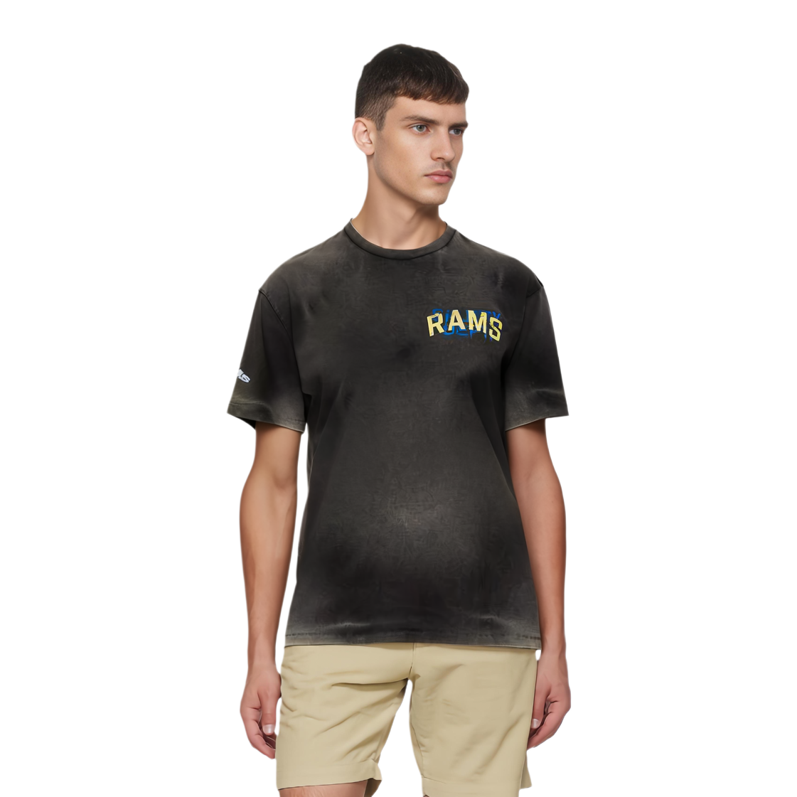 Purchase Gallery Dept. Faded Letter Crewneck T-Shirt Unisex Hitam RFH-0003C