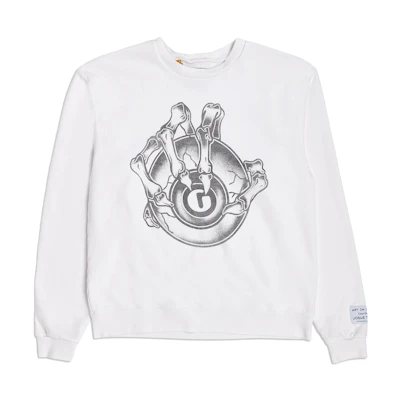 Gallery Dept. FW23 Graphic Print Crewneck Long Sleeve T-Shirt Unisex White GBC-6030-WHTE-M