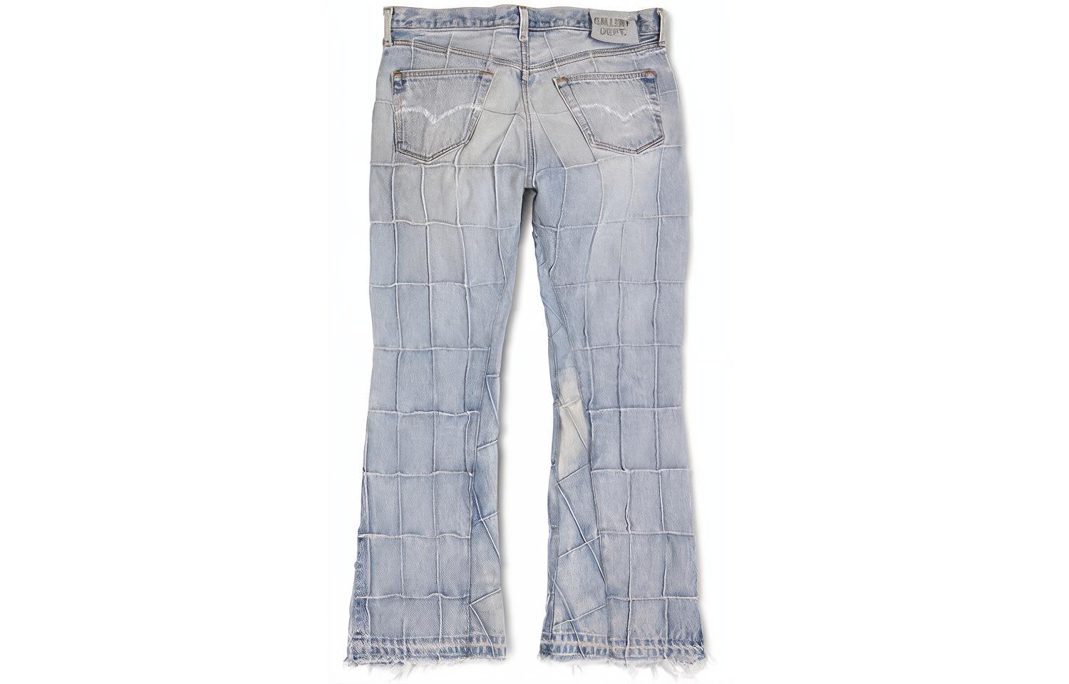 Gallery Dept. Lenny Flare Patchwork Denim Pants Blue SS22 Men GD-SS22-59