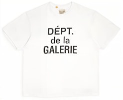 Gallery Dept. Letter Print Crewneck Short Sleeve T-Shirt Unisex White DDLG-1030-WHTE Gallery Dept. Letter Print Crewneck Short Sleeve T-Shirt Unisex White DDLG-1030-WHTE