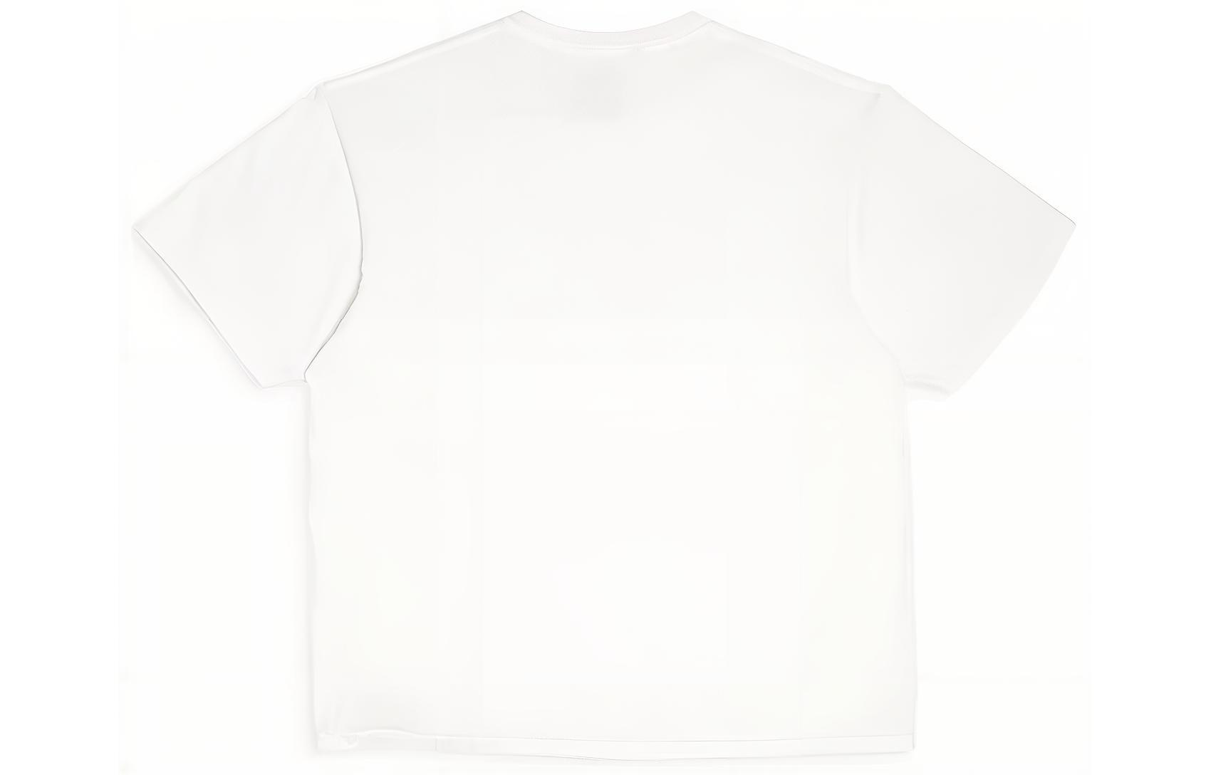 Lookbook Baju-T Putih Unisex Lengan Pendek Gallery Dept. dengan Cetakan Huruf DDLG-1030-WHTE