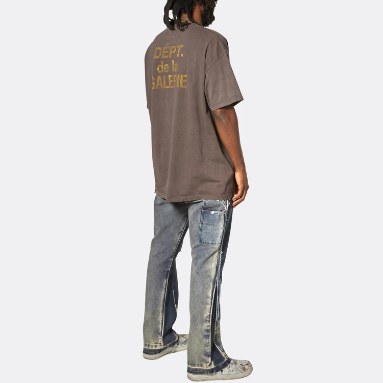 Details for Gallery Dept. Jeans Denim Azul Marino Hombre con Parche y Diseño Salpicado. GD-SS21-016