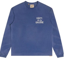 Gallery Dept. Navy Blue Logo Long Sleeve Crewneck T-Shirt for Men FLS-60056-NAVY Gallery Dept. Navy Blue Logo Long Sleeve Crewneck T-Shirt for Men FLS-60056-NAVY