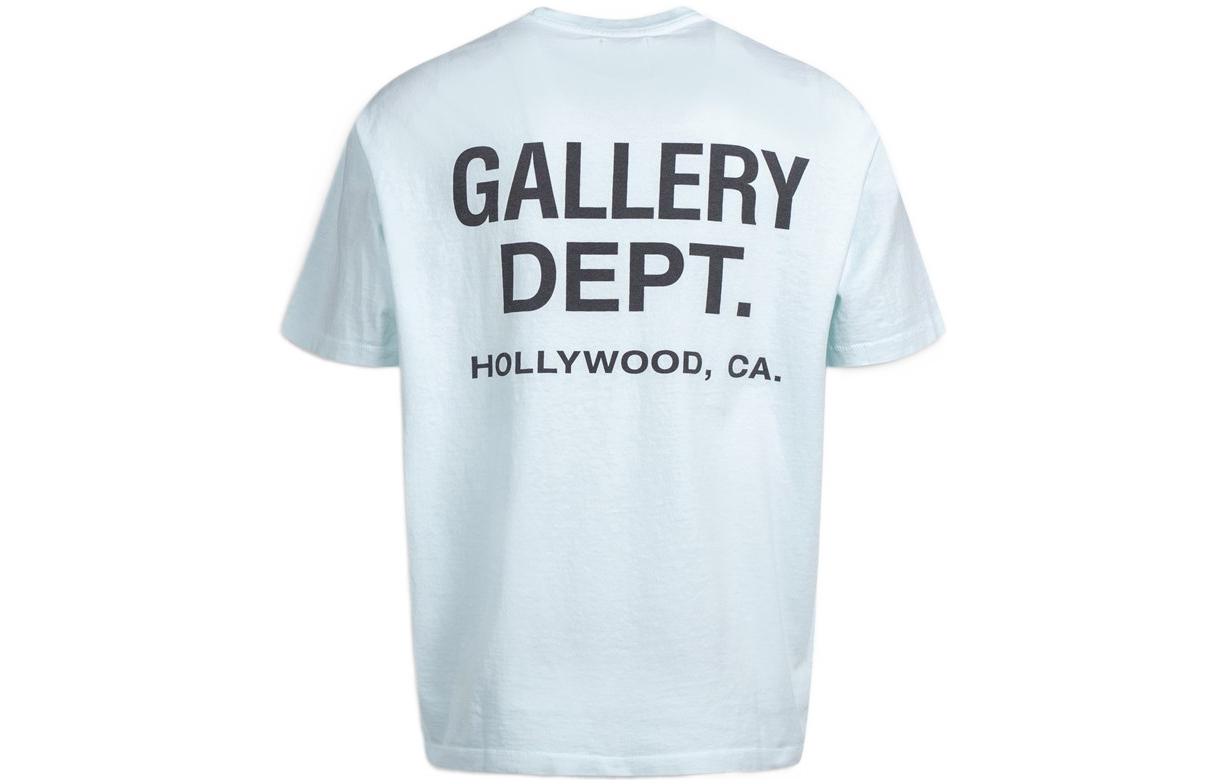 Lookbook Baju-T Lelaki Lengan Pendek Biru Logo Cetak Gallery Dept. SS22 VST1012BABY