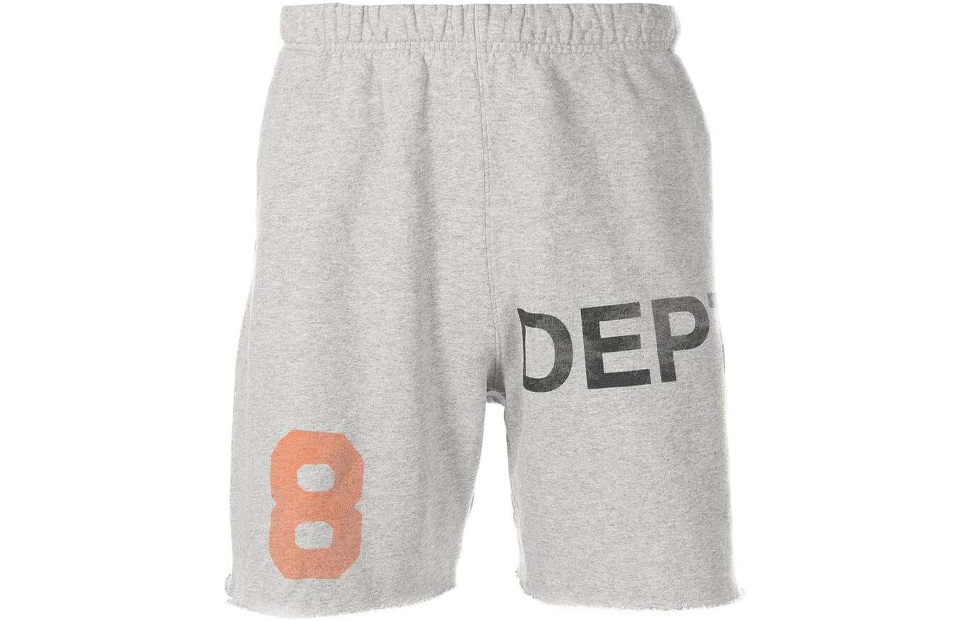 Gallery Dept. SS22 Elastic Waist Letter Print Shorts Men Grey. DL82220HGRY
