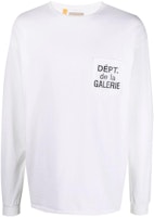 Gallery Dept. SS22 Logo Print Crewneck Long Sleeve T-Shirt Men White FRP1130WHTE Gallery Dept. SS22 Logo Print Crewneck Long Sleeve T-Shirt Men White FRP1130WHTE