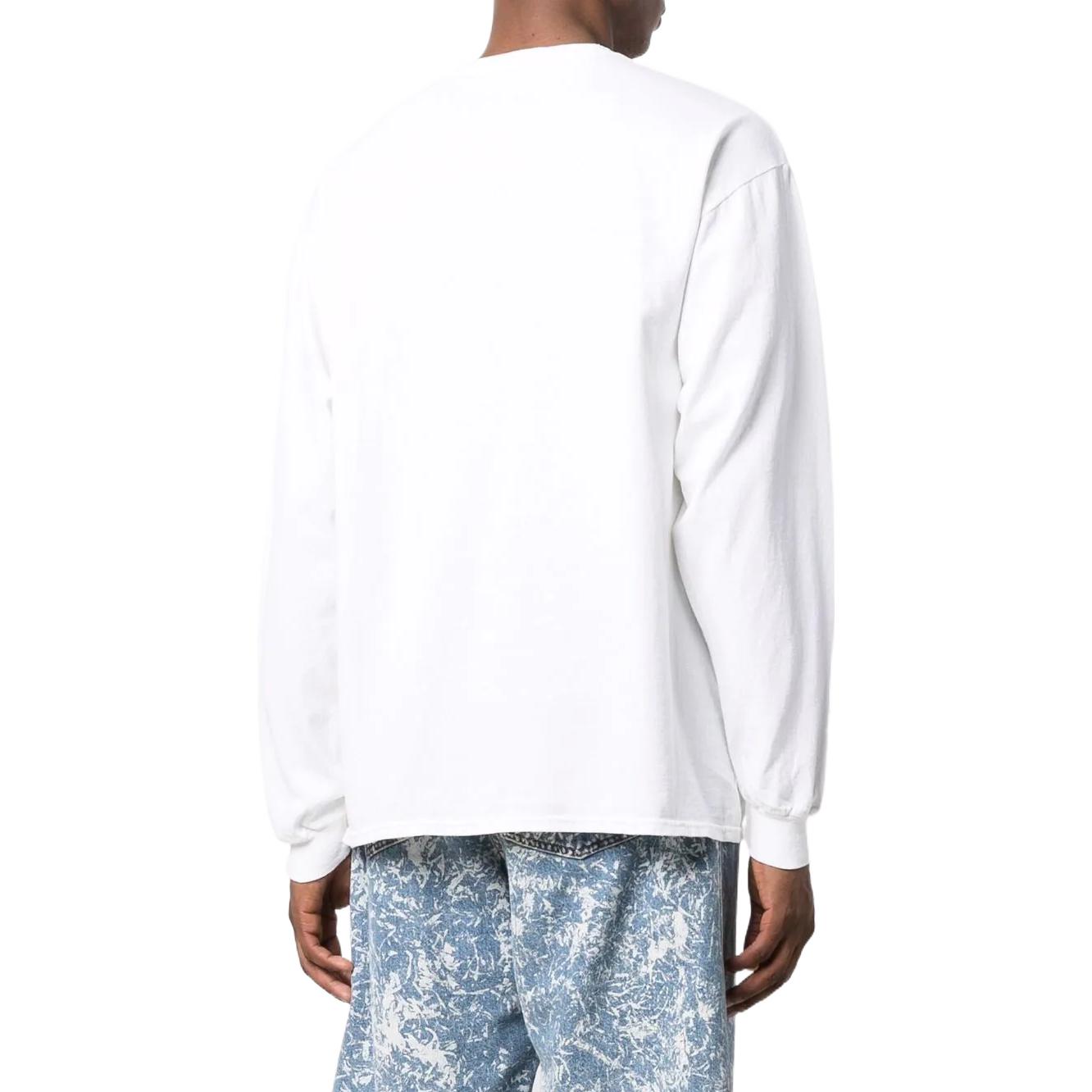 Shop Gallery Dept. SS22 Logo Baju Lengan Panjang Leher Bulat Putih Lelaki FRP1130WHTE
