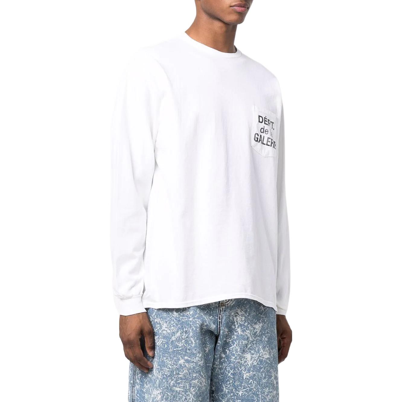 Purchase Gallery Dept. SS22 Logo Baju Lengan Panjang Leher Bulat Putih Lelaki FRP1130WHTE