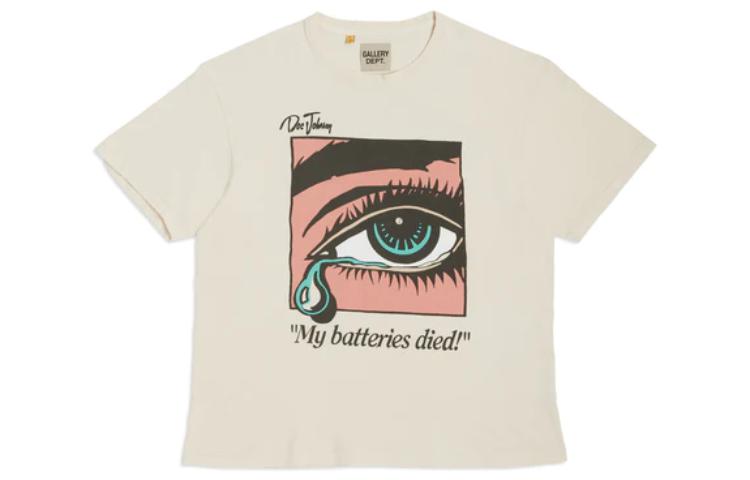 Gallery Dept. SS23 Eye Graphic Men’s Short Sleeve Tee in Light Beige DB1032AWHT