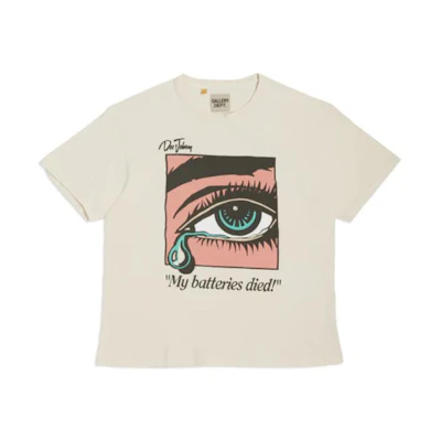 Gallery Dept. SS23 Eye Graphic Men’s Short Sleeve Tee in Light Beige DB1032AWHT