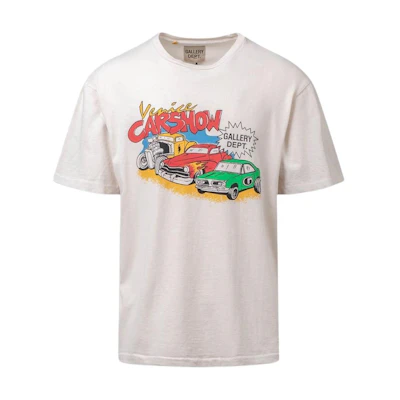 Gallery Dept. SS23 Graphic Print Crewneck Short Sleeve T-Shirt White - Men EBY-1030-WHTE