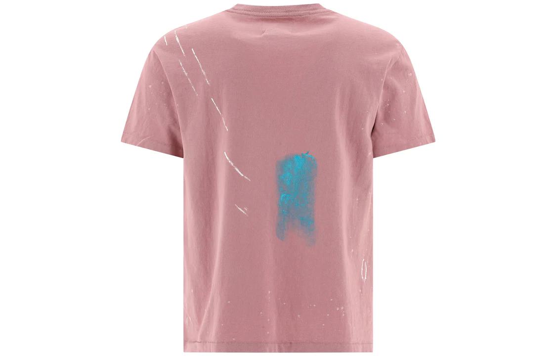Lookbook Gallery Dept. SS23 Logo Print Crew Neck Pink T-Shirt Lelaki. PED1062LVND