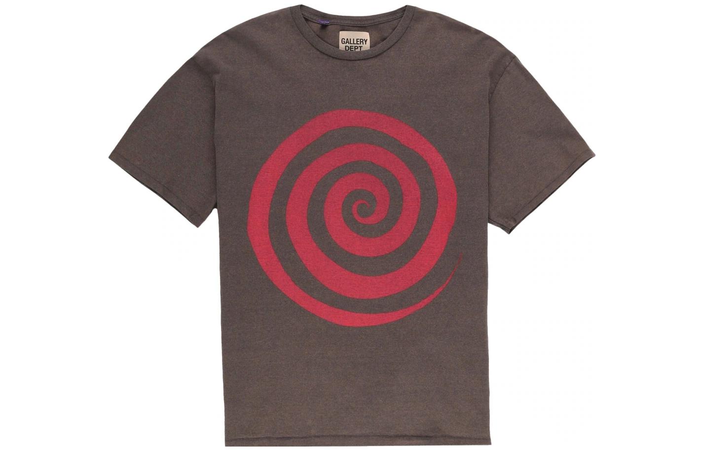 Gallery Dept. SS23 Lost Graphic Print Crewneck T-Shirt Men Brown LST1000