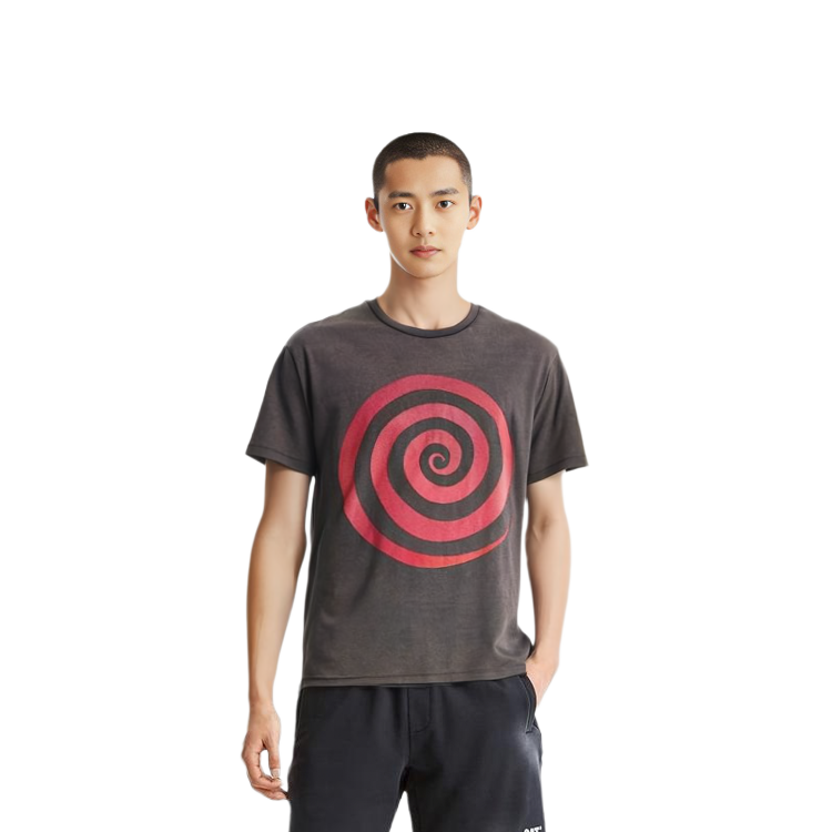 Shop Kemeja-T Lelaki Coklat Cetak Grafik Gallery Dept. SS23 Lost Crewneck LST1000