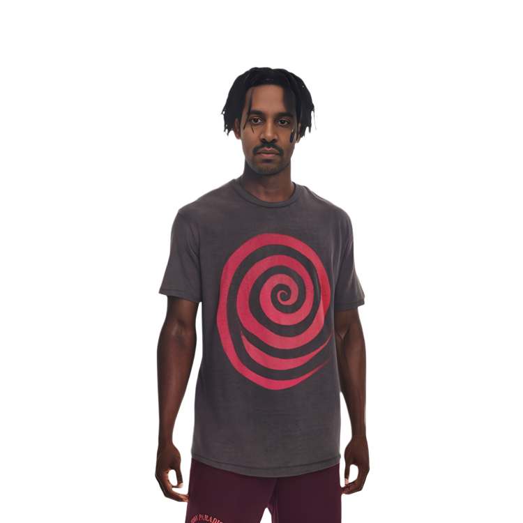 Sizing Kemeja-T Lelaki Coklat Cetak Grafik Gallery Dept. SS23 Lost Crewneck LST1000