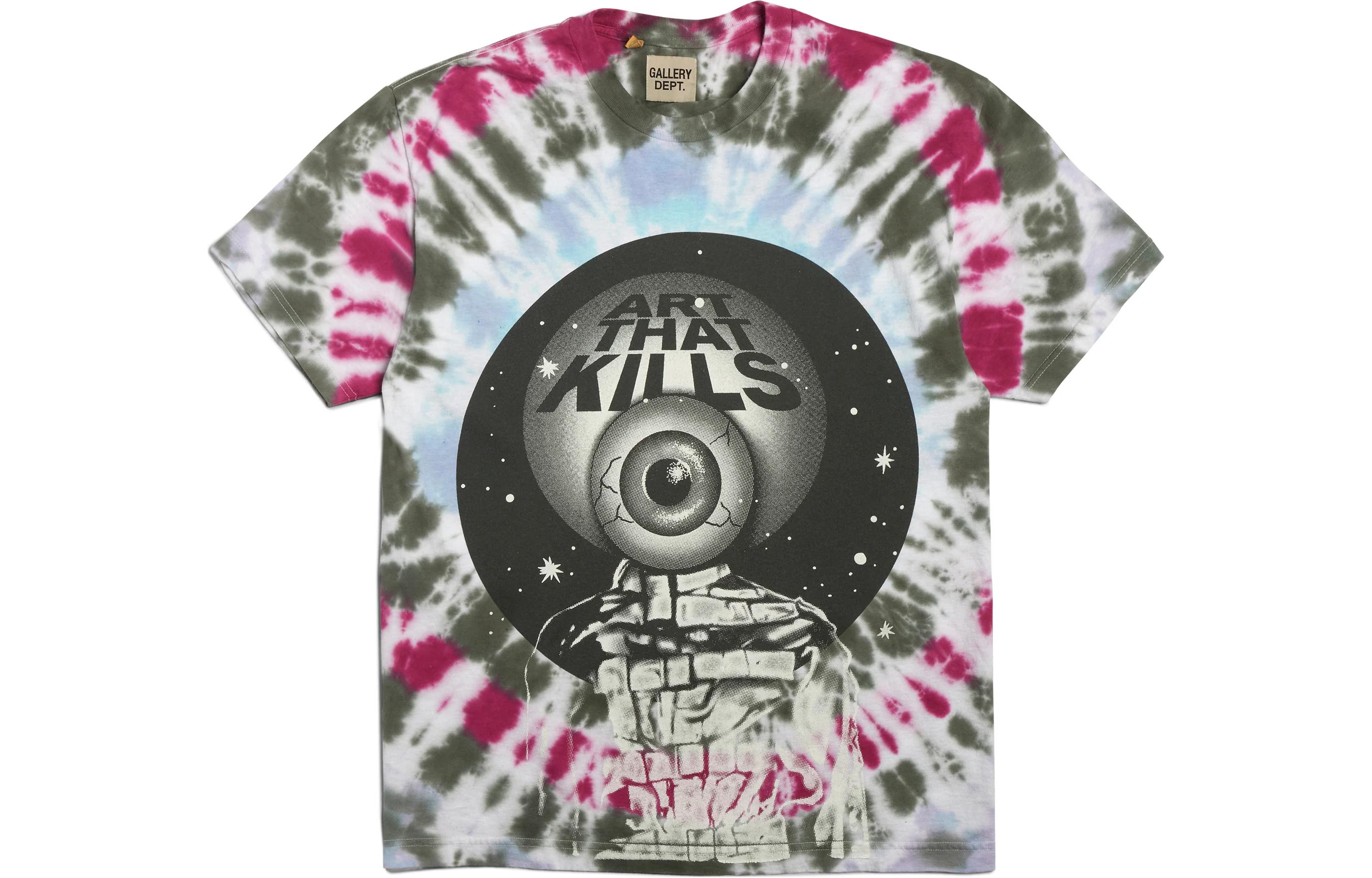 Order Gallery Dept. SS23 Kemeja-T Lengan Pendek Cetakan Tie-Dye Abstrak Pelbagai Warna Lelaki TR-10090-TIDY