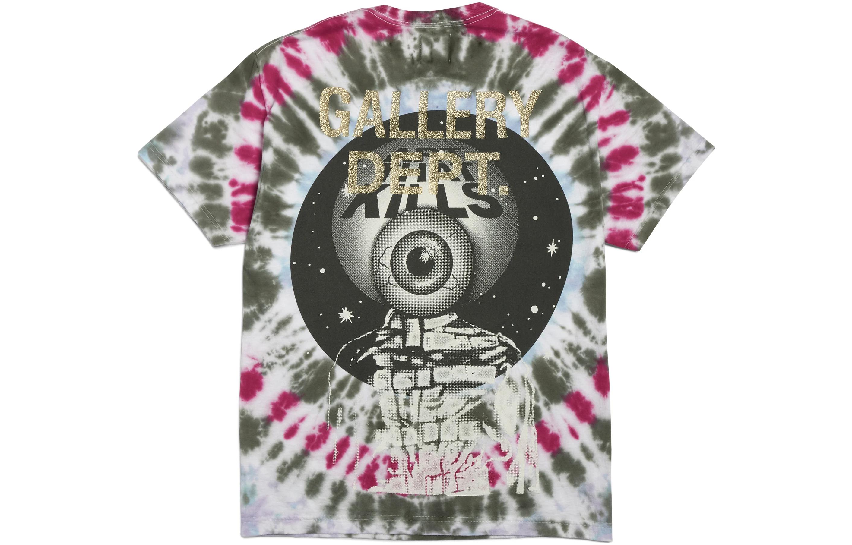 Lookbook Gallery Dept. SS23 Kemeja-T Lengan Pendek Cetakan Tie-Dye Abstrak Pelbagai Warna Lelaki TR-10090-TIDY