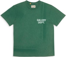 Gallery Dept. Unisex Green Letter Crewneck Short Sleeve T-Shirt. VLT-1040-HGRN Gallery Dept. Unisex Green Letter Crewneck Short Sleeve T-Shirt. VLT-1040-HGRN