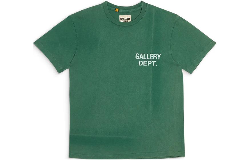 Order Gallery Dept. Kemeja-T Lengan Pendek Hijau Unisex Crewneck. VLT-1040-HGRN