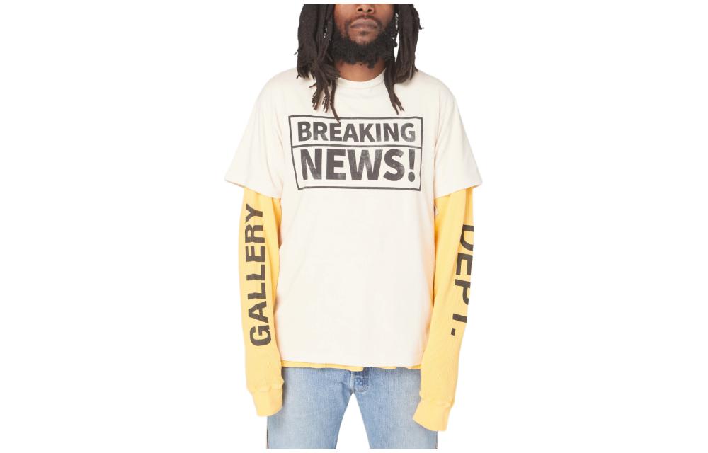 Gallery Dept. White Unisex Loose Fit Short Sleeve Crewneck T-Shirt BN-1030-AWHT