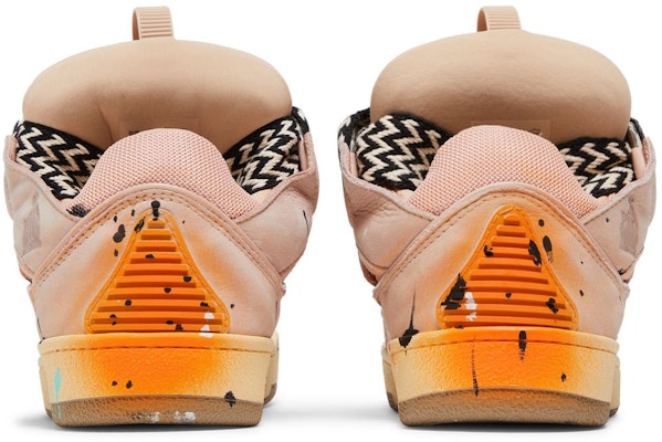 Gallery Dept. x Lanvin Curb Light Sneakers 'Paint Drip - Pale Pink' FM-SKRK11-DRGD-P22B5S0 Details for Gallery Dept. x Lanvin Curb Light Sneakers 'Paint Drip - Pale Pink' FM-SKRK11-DRGD-P22B5S0