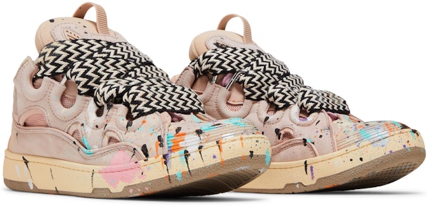 "Gallery Dept. x Lanvin Curb 淡粉色涂漆滴运动鞋" FM-SKRK11-DRGD-P22B5S0 Cheap "Gallery Dept. x Lanvin Curb 淡粉色涂漆滴运动鞋" FM-SKRK11-DRGD-P22B5S0