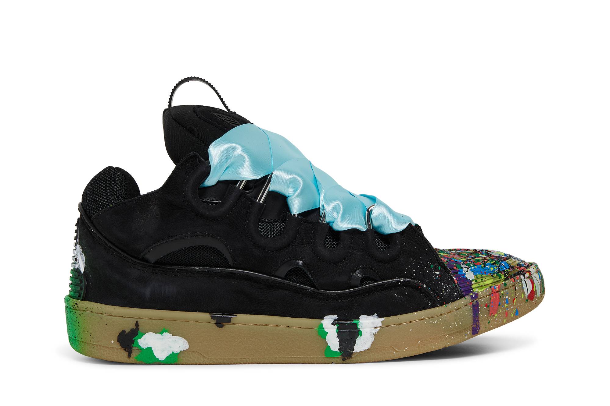 Gallery Dept. x Lanvin Curb Sneakers 'Paint Drip - Black' FM-SKRK11-DRGD-P2210S1