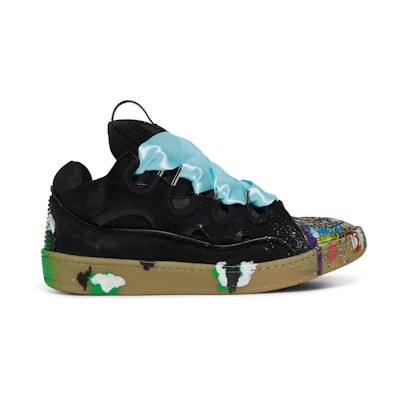 Gallery Dept. Lanvin Curb Sneakers 'Paint Drip - Black'