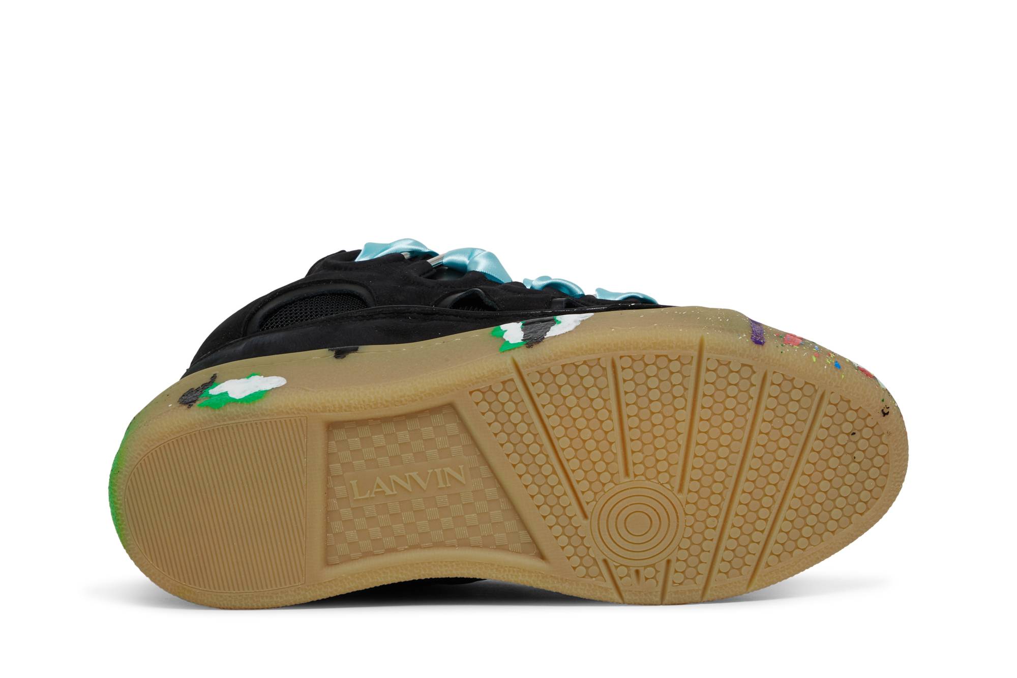 Shop Gallery Dept. x Lanvin Zapatillas Curb 'Goteo de Pintura - Negro' FM-SKRK11-DRGD-P2210S1