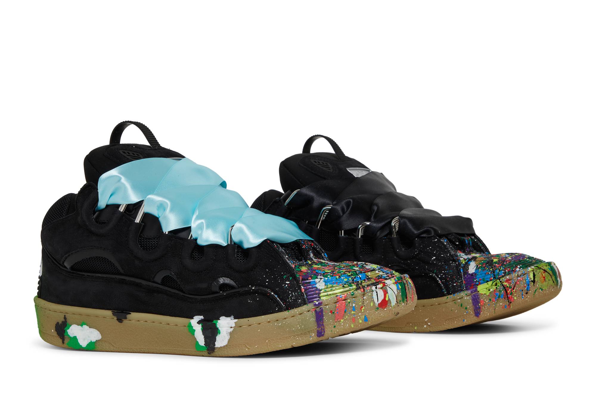 Cheap Gallery Dept. x Lanvin Zapatillas Curb 'Goteo de Pintura - Negro' FM-SKRK11-DRGD-P2210S1