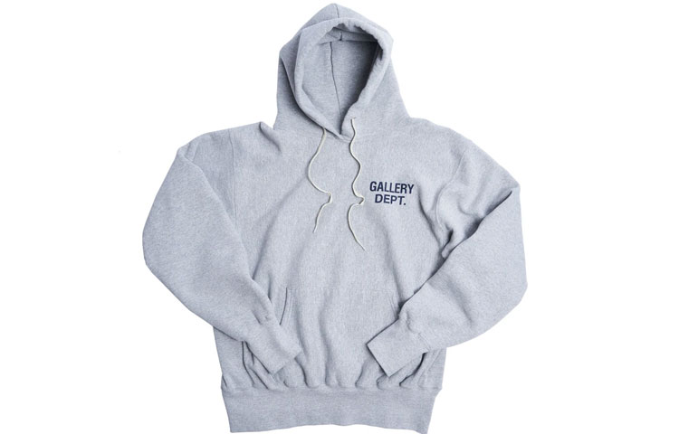 Gallery Dept Basic Logo Hoodie Unisex Grey GD-SS21-005