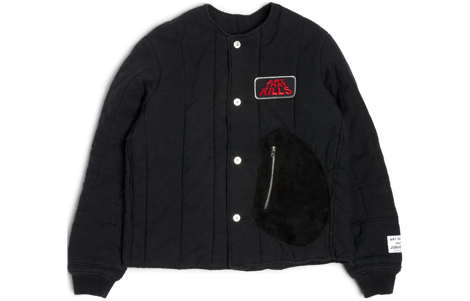 Gallery Dept Black Embroidered Lettering Button-Up Jacket Unisex RHJ-6000-BLCK-M