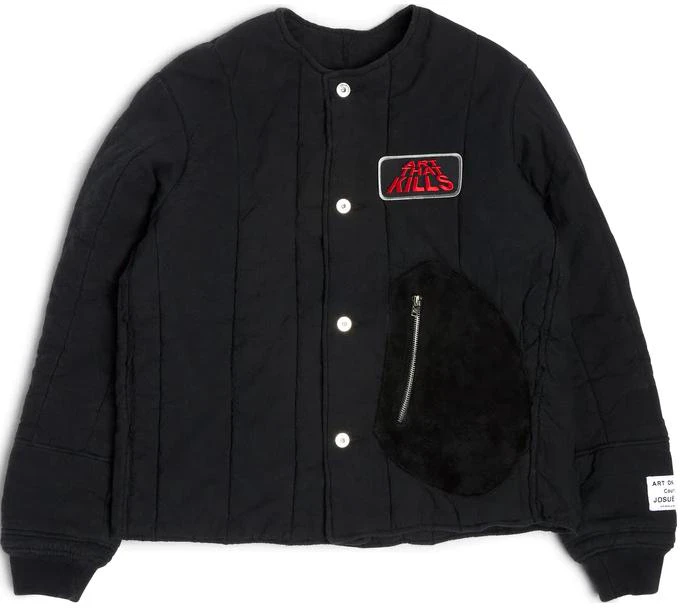gallery-dept-black-embroidered-lettering-button-up-jacket-unisex-rhj-6000-blck-m