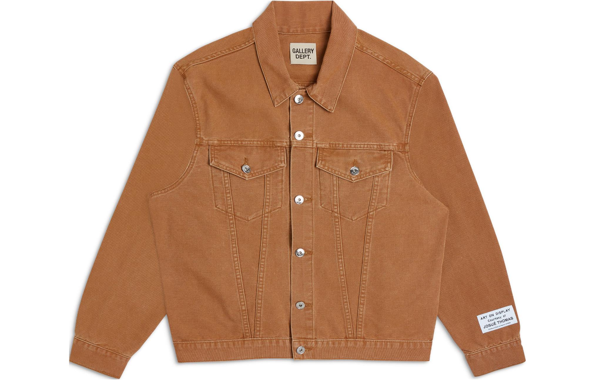 Gallery Dept Brown Button-Up Casual Jacket with Pockets Unisex TJC-6005-TAN