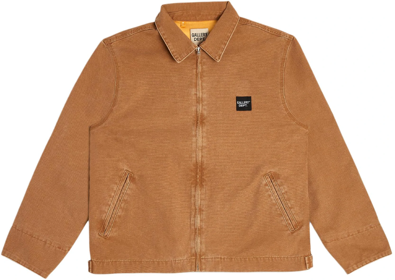 gallery-dept-brown-zip-up-collared-pocket-jacket-unisex-long-sleeve-casual-mjc-6071-tan