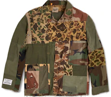 Gallery Dept Camo Chore Jacket Men’s Camouflage Letter Patchwork Design GD-SS21-022 Gallery Dept Camo Chore Jacket Men’s Camouflage Letter Patchwork Design GD-SS21-022