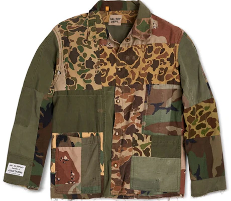 Gallery Dept 迷彩工作外套 男款 字母拼接設計 斑紋外套 GD-SS21-022 Buy Gallery Dept 迷彩工作外套 男款 字母拼接設計 斑紋外套 GD-SS21-022