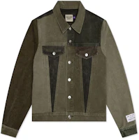 Gallery Dept Color Block Long Sleeve Jacket Military Green ADJ-6042-OLIV Gallery Dept Color Block Long Sleeve Jacket Military Green ADJ-6042-OLIV