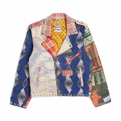 Gallery Dept Colorblock Geometric Zipper Jacket Unisex TRBMJ-20036-MULT